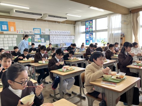 学校給食で北海道産のほたてが登場！