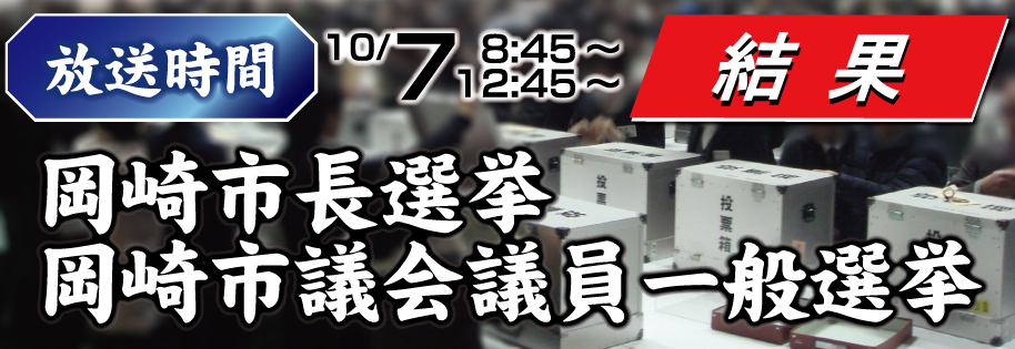 岡崎市長・市議会議員一般選挙結果