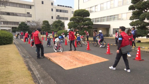 こども自転車教室行われる